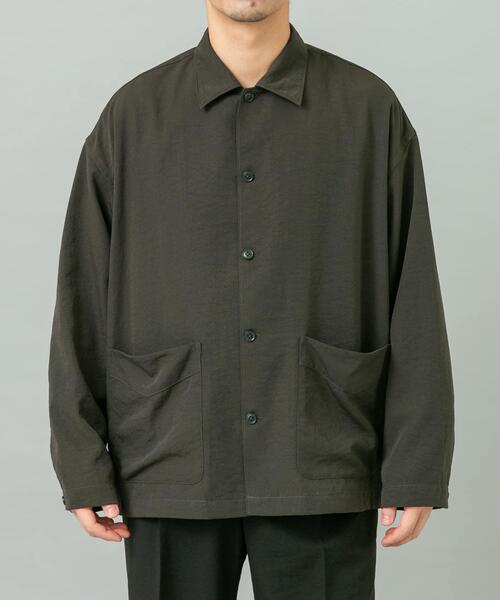 URBAN RESEARCH ROSSO MEN(アーバンリサーチロッソメン)の「『セットアップ対応』『防シワ/速乾』ドライイージーシャツジャケット(その他アウター・メンズ・ネイビー/チャコールグレー/ブラック/ベージュ系その他・LARGE/MEDIUM)」の7枚目の写真