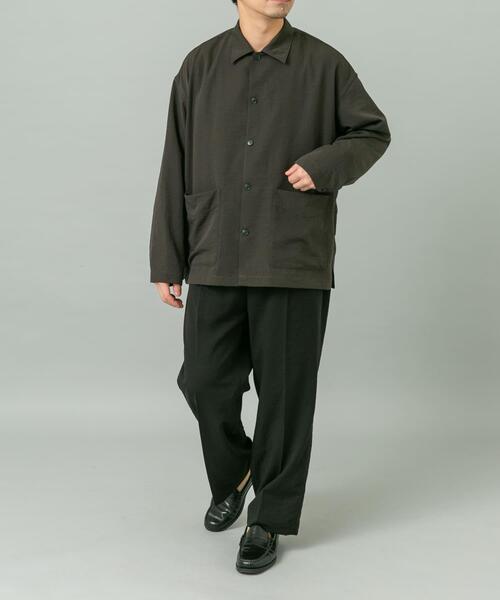 URBAN RESEARCH ROSSO MEN(アーバンリサーチロッソメン)の「『セットアップ対応』『防シワ/速乾』ドライイージーシャツジャケット(その他アウター・メンズ・ネイビー/チャコールグレー/ブラック/ベージュ系その他・LARGE/MEDIUM)」の11枚目の写真