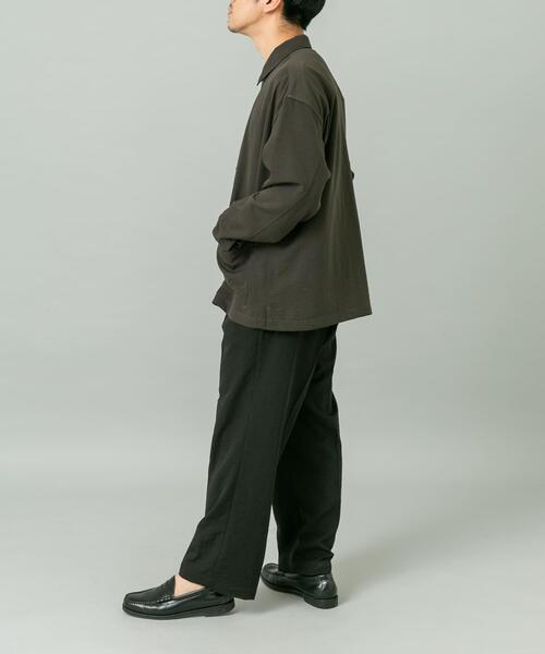 URBAN RESEARCH ROSSO MEN(アーバンリサーチロッソメン)の「『セットアップ対応』『防シワ/速乾』ドライイージーシャツジャケット(その他アウター・メンズ・ネイビー/チャコールグレー/ブラック/ベージュ系その他・LARGE/MEDIUM)」の12枚目の写真
