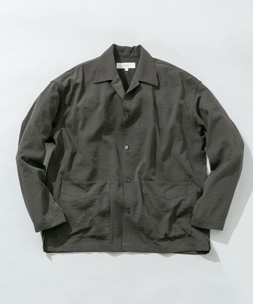 URBAN RESEARCH ROSSO MEN(アーバンリサーチロッソメン)の「『セットアップ対応』『防シワ/速乾』ドライイージーシャツジャケット(その他アウター・メンズ・ネイビー/チャコールグレー/ブラック/ベージュ系その他・LARGE/MEDIUM)」の14枚目の写真