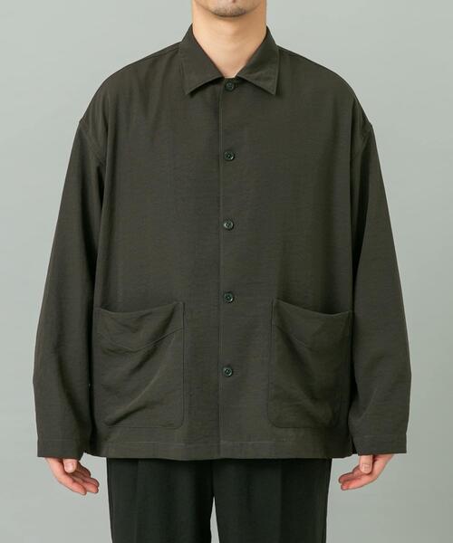 URBAN RESEARCH ROSSO MEN(アーバンリサーチロッソメン)の「『セットアップ対応』『防シワ/速乾』ドライイージーシャツジャケット(その他アウター・メンズ・ネイビー/チャコールグレー/ブラック/ベージュ系その他・LARGE/MEDIUM)」の15枚目の写真