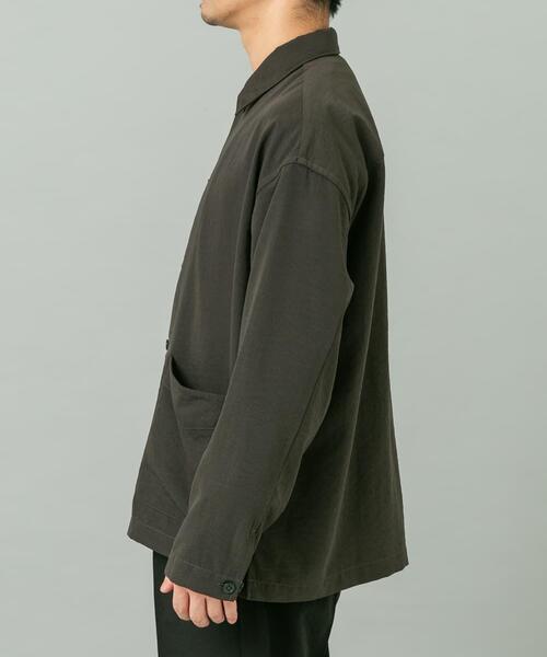 URBAN RESEARCH ROSSO MEN(アーバンリサーチロッソメン)の「『セットアップ対応』『防シワ/速乾』ドライイージーシャツジャケット(その他アウター・メンズ・ネイビー/チャコールグレー/ブラック/ベージュ系その他・LARGE/MEDIUM)」の16枚目の写真