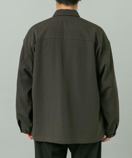 URBAN RESEARCH ROSSO MEN(アーバンリサーチロッソメン)の「『セットアップ対応』『防シワ/速乾』ドライイージーシャツジャケット(その他アウター・メンズ・ネイビー/チャコールグレー/ブラック/ベージュ系その他・LARGE/MEDIUM)」の17枚目の写真