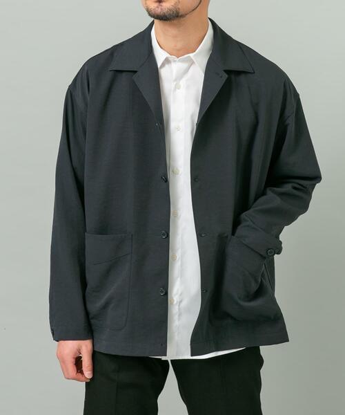 URBAN RESEARCH ROSSO MEN(アーバンリサーチロッソメン)の「『セットアップ対応』『防シワ/速乾』ドライイージーシャツジャケット(その他アウター・メンズ・ネイビー/チャコールグレー/ブラック/ベージュ系その他・LARGE/MEDIUM)」の20枚目の写真