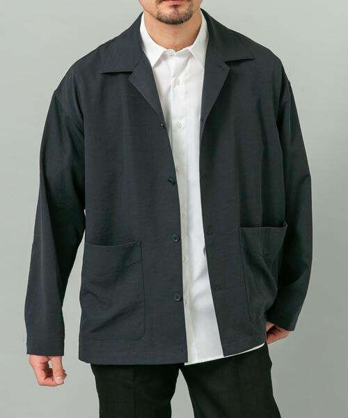 URBAN RESEARCH ROSSO MEN(アーバンリサーチロッソメン)の「『セットアップ対応』『防シワ/速乾』ドライイージーシャツジャケット(その他アウター・メンズ・ネイビー/チャコールグレー/ブラック/ベージュ系その他・LARGE/MEDIUM)」の21枚目の写真