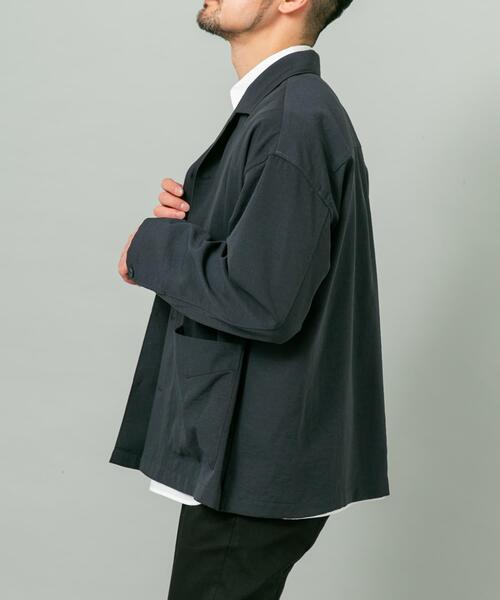 URBAN RESEARCH ROSSO MEN(アーバンリサーチロッソメン)の「『セットアップ対応』『防シワ/速乾』ドライイージーシャツジャケット(その他アウター・メンズ・ネイビー/チャコールグレー/ブラック/ベージュ系その他・LARGE/MEDIUM)」の22枚目の写真