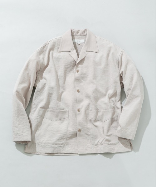 URBAN RESEARCH ROSSO MEN(アーバンリサーチロッソメン)の「『セットアップ対応』ドライイージーシャツジャケット(その他アウター・メンズ・ネイビー/チャコールグレー/ブラック/ベージュ系その他・LARGE/MEDIUM)」の4枚目の写真