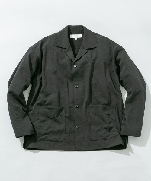 URBAN RESEARCH ROSSO MEN(アーバンリサーチロッソメン)の「『セットアップ対応』ドライイージーシャツジャケット(その他アウター・メンズ・ネイビー/チャコールグレー/ブラック/ベージュ系その他・LARGE/MEDIUM)」の2枚目の写真