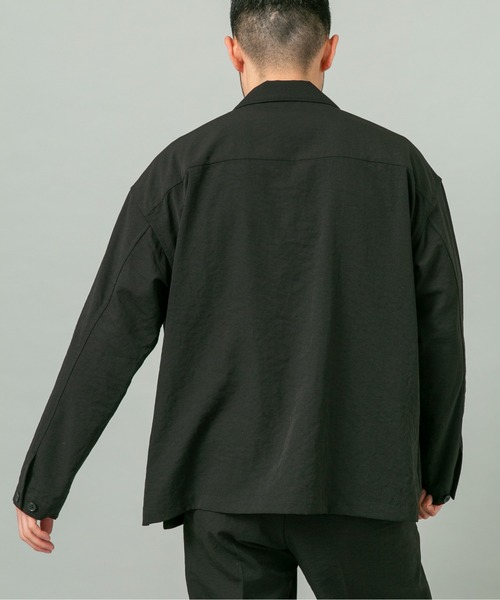 URBAN RESEARCH ROSSO MEN(アーバンリサーチロッソメン)の「『セットアップ対応』ドライイージーシャツジャケット(その他アウター・メンズ・ネイビー/チャコールグレー/ブラック/ベージュ系その他・LARGE/MEDIUM)」の6枚目の写真