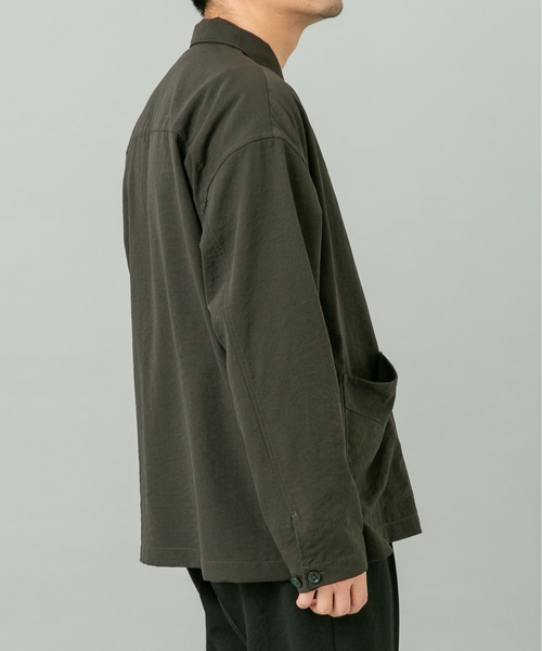 URBAN RESEARCH ROSSO MEN(アーバンリサーチロッソメン)の「『セットアップ対応』ドライイージーシャツジャケット(その他アウター・メンズ・ネイビー/チャコールグレー/ブラック/ベージュ系その他・LARGE/MEDIUM)」の11枚目の写真