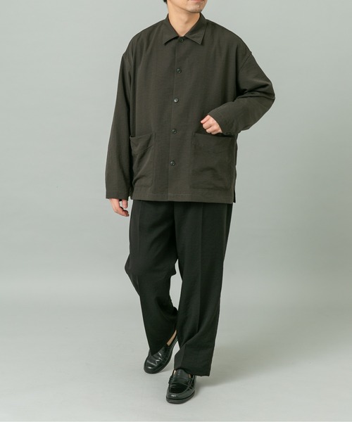 URBAN RESEARCH ROSSO MEN(アーバンリサーチロッソメン)の「『セットアップ対応』ドライイージーシャツジャケット(その他アウター・メンズ・ネイビー/チャコールグレー/ブラック/ベージュ系その他・LARGE/MEDIUM)」の13枚目の写真