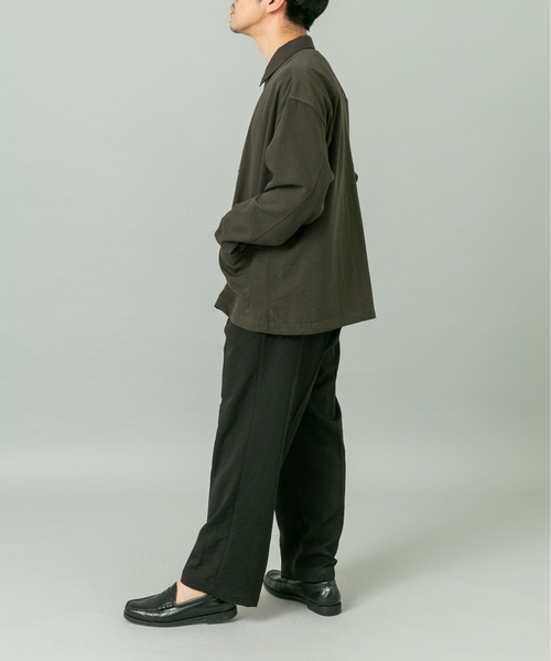 URBAN RESEARCH ROSSO MEN(アーバンリサーチロッソメン)の「『セットアップ対応』ドライイージーシャツジャケット(その他アウター・メンズ・ネイビー/チャコールグレー/ブラック/ベージュ系その他・LARGE/MEDIUM)」の14枚目の写真