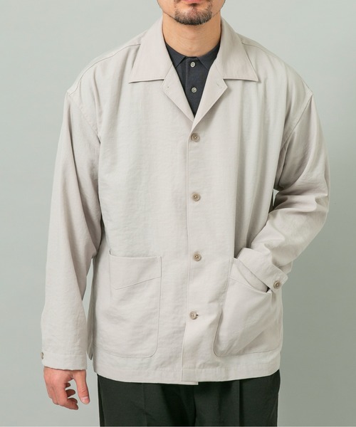 URBAN RESEARCH ROSSO MEN(アーバンリサーチロッソメン)の「『セットアップ対応』ドライイージーシャツジャケット(その他アウター・メンズ・ネイビー/チャコールグレー/ブラック/ベージュ系その他・LARGE/MEDIUM)」の16枚目の写真