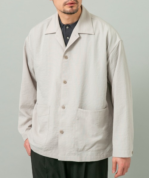 URBAN RESEARCH ROSSO MEN(アーバンリサーチロッソメン)の「『セットアップ対応』ドライイージーシャツジャケット(その他アウター・メンズ・ネイビー/チャコールグレー/ブラック/ベージュ系その他・LARGE/MEDIUM)」の18枚目の写真