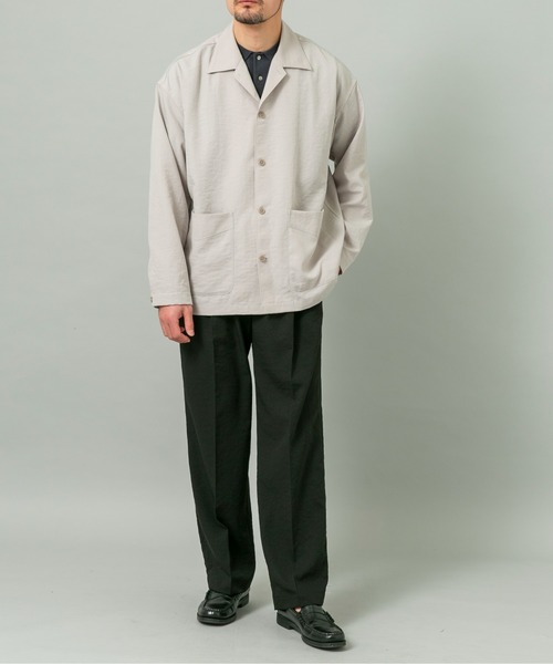 URBAN RESEARCH ROSSO MEN(アーバンリサーチロッソメン)の「『セットアップ対応』ドライイージーシャツジャケット(その他アウター・メンズ・ネイビー/チャコールグレー/ブラック/ベージュ系その他・LARGE/MEDIUM)」の19枚目の写真