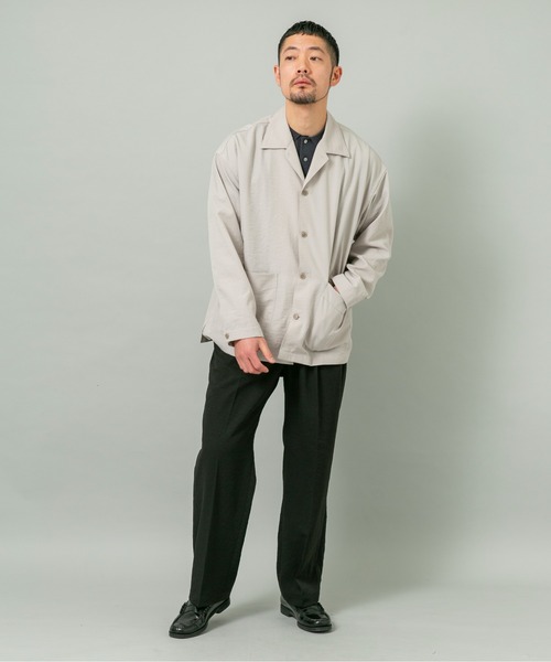 URBAN RESEARCH ROSSO MEN(アーバンリサーチロッソメン)の「『セットアップ対応』ドライイージーシャツジャケット(その他アウター・メンズ・ネイビー/チャコールグレー/ブラック/ベージュ系その他・LARGE/MEDIUM)」の20枚目の写真