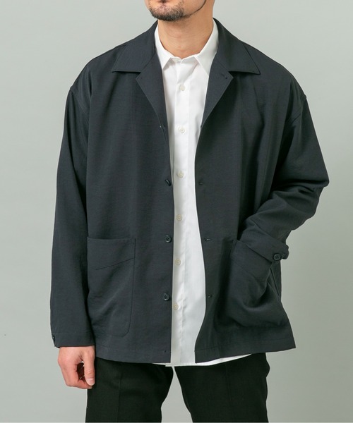 URBAN RESEARCH ROSSO MEN(アーバンリサーチロッソメン)の「『セットアップ対応』ドライイージーシャツジャケット(その他アウター・メンズ・ネイビー/チャコールグレー/ブラック/ベージュ系その他・LARGE/MEDIUM)」の21枚目の写真