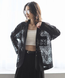 Firsthand（ファーストハンド）の「Firsthand/ファーストハンド パネル レース シャツ ジャケット / セットアップ対応（その他アウター）」