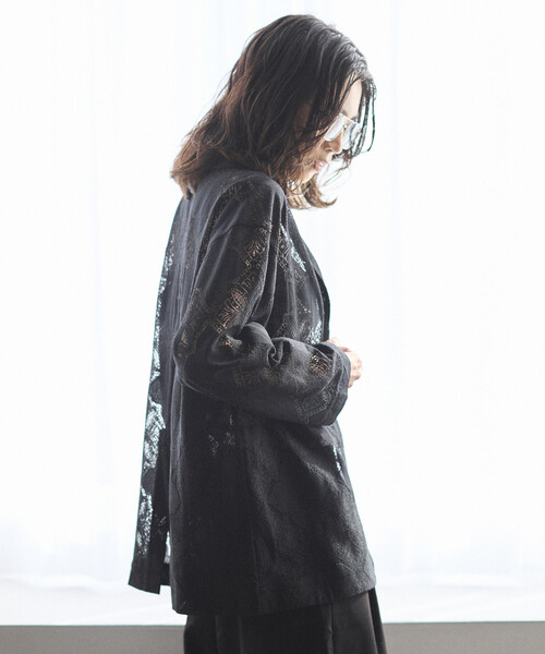 Firsthand(ファーストハンド)の「Firsthand/ファーストハンド パネル レース シャツ ジャケット / セットアップ対応(その他アウター・レディース・ブラック/ホワイト・FREE)」の20枚目の写真