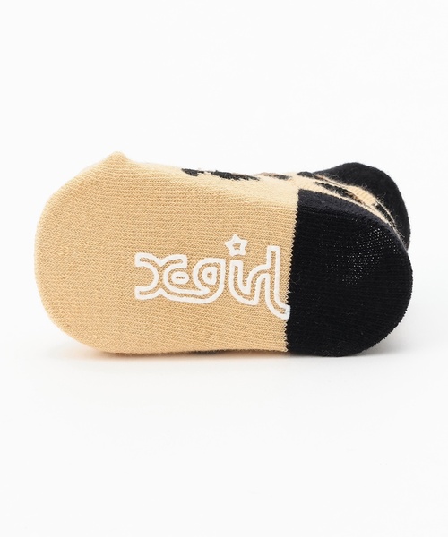 X-girl Stages（エックスガールステージス）の「レオパードベビーソックス（ベビーシューズ/ベビーソックス・キッズ・ベージュ・F）」の6枚目の写真