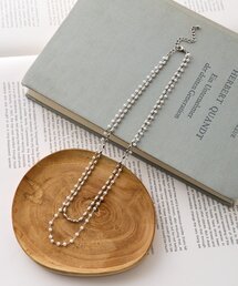 Jena espace merveilleux（ジェナ　エスパスメルヴェイユ）の「パールボールチェーンネックレス（リング）」