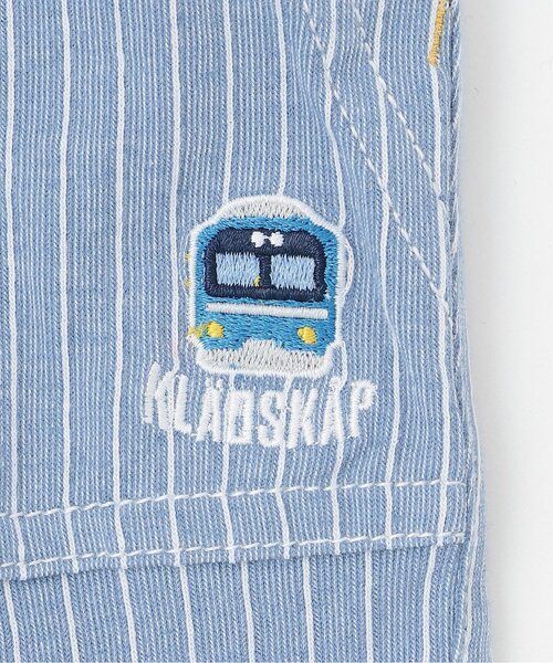 kladskap(クレードスコープ)の「電車ストライプ6分丈パンツ(その他パンツ・キッズ・トップグレー/サックスブルー・90cm/110cm/100cm/120cm/130cm)」の7枚目の写真
