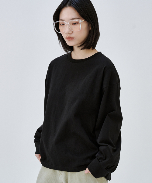 MALOUPE（マロップ）の「5115 クロップオーバーサイズTシャツ (ブラック)（Tシャツ/カットソー・レディース・その他・FREE）」の2枚目の写真