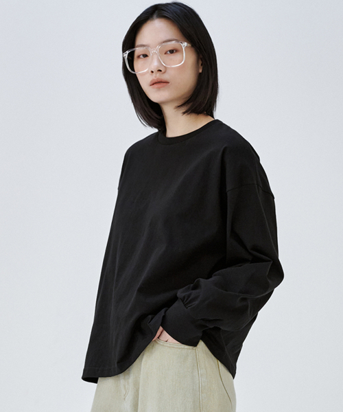 MALOUPE（マロップ）の「5115 クロップオーバーサイズTシャツ (ブラック)（Tシャツ/カットソー・レディース・その他・FREE）」の3枚目の写真