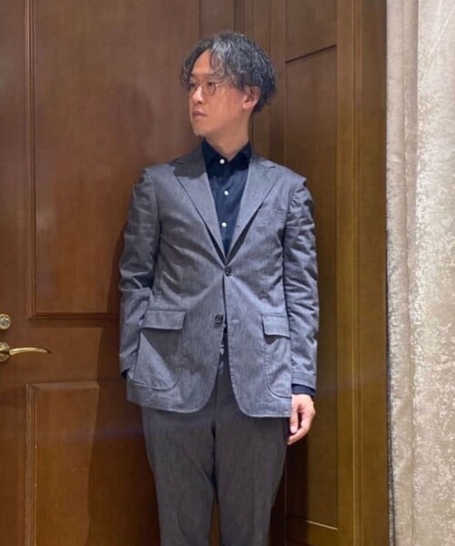 BROOKS BROTHERS(ブルックスブラザーズ)の「コットンブレンド ウォッシャブル 段返り3釦アンコンジャケット TOKYO model(テーラードジャケット・メンズ・グレー/ネイビー・LARGE/MEDIUM/SMALL/X-LARGE/X-SMALL)」の1枚目の写真