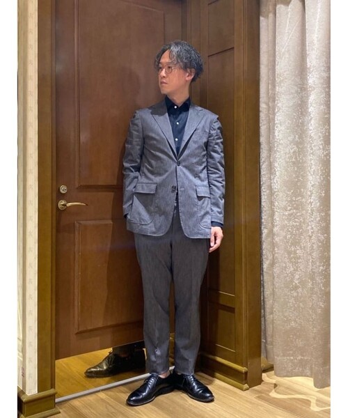 BROOKS BROTHERS(ブルックスブラザーズ)の「コットンブレンド ウォッシャブル 段返り3釦アンコンジャケット TOKYO model(テーラードジャケット・メンズ・グレー/ネイビー・LARGE/MEDIUM/SMALL/X-LARGE/X-SMALL)」の19枚目の写真