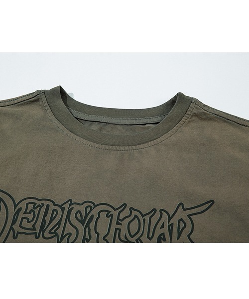 Ressaca(レサーカ)の「オーバーサイズダメージ加工ロゴプリントTシャツ(Tシャツ/カットソー・メンズ・ブラック/グレー・L/XL/M)」の6枚目の写真
