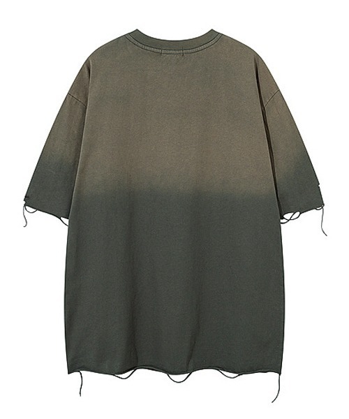 Ressaca(レサーカ)の「オーバーサイズダメージ加工ロゴプリントTシャツ(Tシャツ/カットソー・メンズ・ブラック/グレー・L/XL/M)」の4枚目の写真