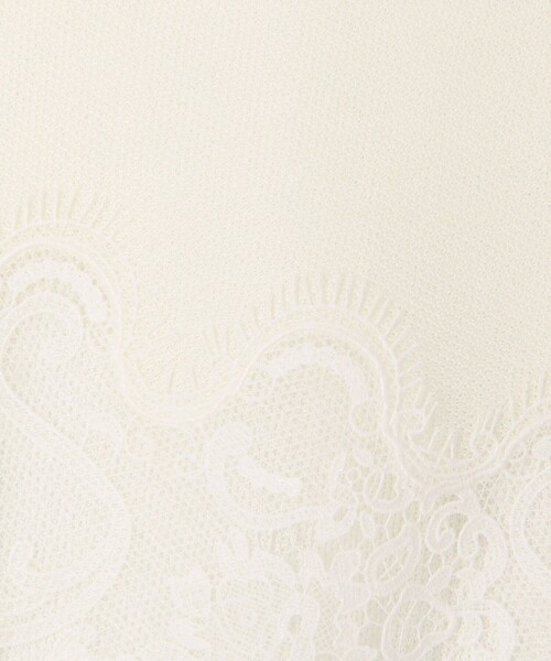 MICO COULIER(ミコクリエ)の「裾レース羽織りカーディガン(カーディガン/ボレロ・レディース・オフホワイト/ライトグレー・38)」の4枚目の写真