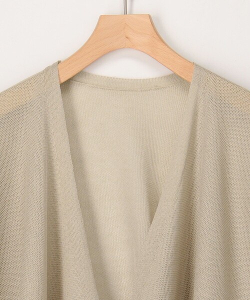 MICO COULIER(ミコクリエ)の「裾レース羽織りカーディガン(カーディガン/ボレロ・レディース・オフホワイト/ライトグレー・38)」の5枚目の写真