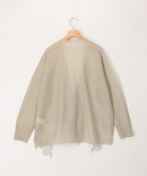 MICO COULIER(ミコクリエ)の「裾レース羽織りカーディガン(カーディガン/ボレロ・レディース・オフホワイト/ライトグレー・38)」の9枚目の写真