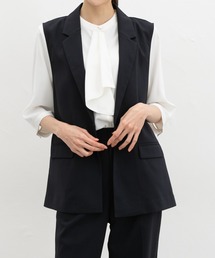 Honeys | 【ストレッチ・ウォッシャブル・イージーケア・接触冷感】テーラードジレ(ベスト)