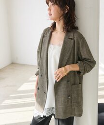 RIVE DROITE（リヴドロワ）の「予約【洗練されたムードに】カラミチェックオーバージャケット（テーラードジャケット）」