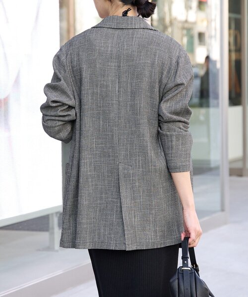 RIVE DROITE(リヴドロワ)の「予約【洗練されたムードに】カラミチェックオーバージャケット(テーラードジャケット・レディース・ブラウン/ブラック・FREE)」の21枚目の写真