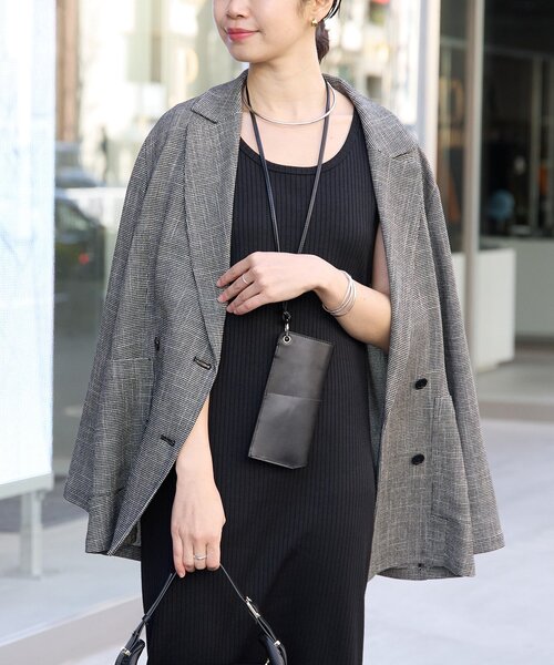 RIVE DROITE(リヴドロワ)の「予約【洗練されたムードに】カラミチェックオーバージャケット(テーラードジャケット・レディース・ブラウン/ブラック・FREE)」の22枚目の写真