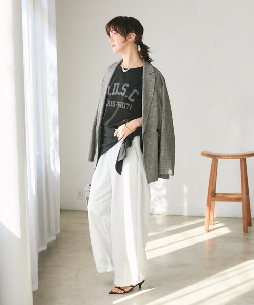 RIVE DROITE(リヴドロワ)の「予約【洗練されたムードに】カラミチェックオーバージャケット(テーラードジャケット・レディース・ブラウン/ブラック・FREE)」の13枚目の写真