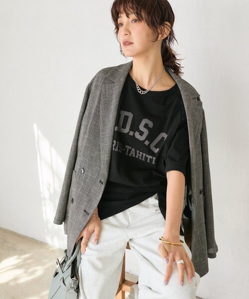 RIVE DROITE(リヴドロワ)の「予約【洗練されたムードに】カラミチェックオーバージャケット(テーラードジャケット・レディース・ブラウン/ブラック・FREE)」の14枚目の写真