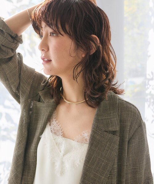 RIVE DROITE(リヴドロワ)の「予約【洗練されたムードに】カラミチェックオーバージャケット(テーラードジャケット・レディース・ブラウン/ブラック・FREE)」の19枚目の写真