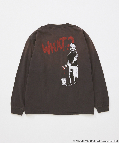 BRANDALISED（ブランダライズド）の「BRANDALISED ロングスリーブ Tシャツ（Tシャツ/カットソー・メンズ・ホワイト/チャコールグレー/ブラウン/ブラック系その他・LARGE/MEDIUM）」の5枚目の写真