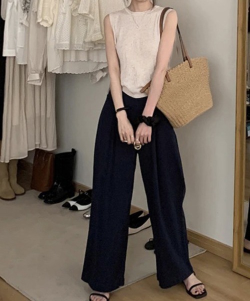 Miniministore(ミニミニストア)の「サマーニットタンクトップ 背中開き 夏服(タンクトップ・レディース・ライトベージュ/ピンク/レッド/ブラック/イエロー×グリーン/ブルーグレー・FREE)」の14枚目の写真