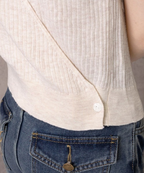 Miniministore(ミニミニストア)の「サマーニットタンクトップ 背中開き 夏服(タンクトップ・レディース・ライトベージュ/ピンク/レッド/ブラック/イエロー×グリーン/ブルーグレー・FREE)」の18枚目の写真