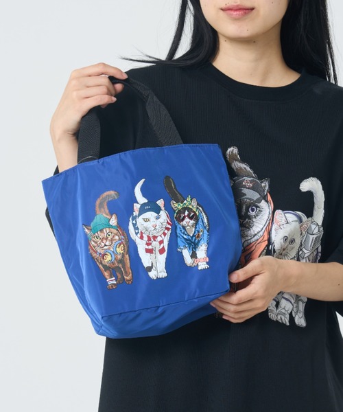 CORISCO(コリスコ)の「ポリエステルアニマル柄ランチボックス(M1)(エコバッグ/サブバッグ・メンズ・チャコールグレー/ブルー/サックスブルー/ブラック/アイボリー/ベージュ/オレンジ/イエロー・FREE)」の6枚目の写真