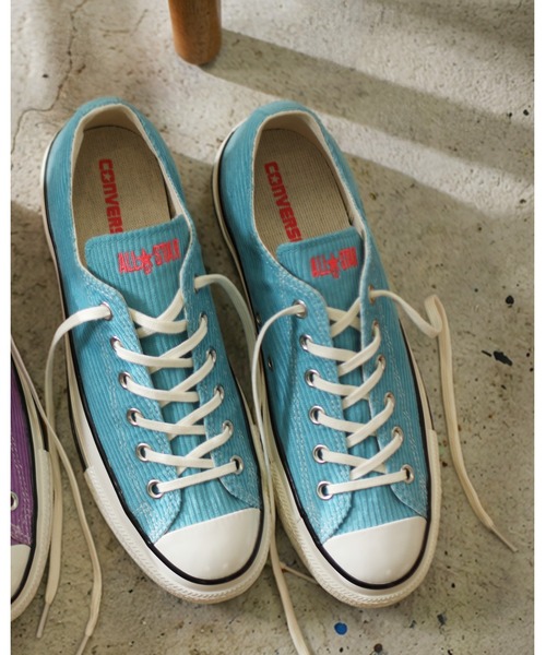 CONVERSE ALL STAR(コンバースオールスター)の「ALL STAR AGED WASHEDCORDUROY OX / オールスター エイジド ウォッシュドコーデュロイ OX(スニーカー・レディース・ブルー・11.5/10.5/9.5/9/8.5/8/7.5/7/6.5/5.5/5/4.5/4)」の1枚目の写真