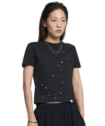 NM PAINTED T-SHIRT (WOMAN) - BLACK