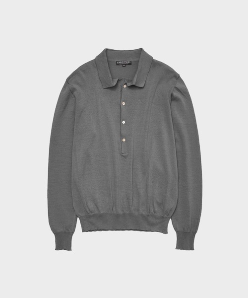DRAPED PLACKET POLO SHIRT（ニット/セーター）｜SOSHIOTSUKI（ソウシ