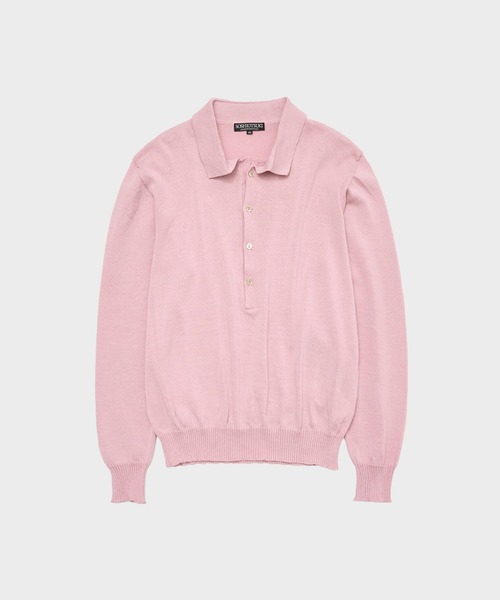 DRAPED PLACKET POLO SHIRT（ニット/セーター）｜SOSHIOTSUKI（ソウシ